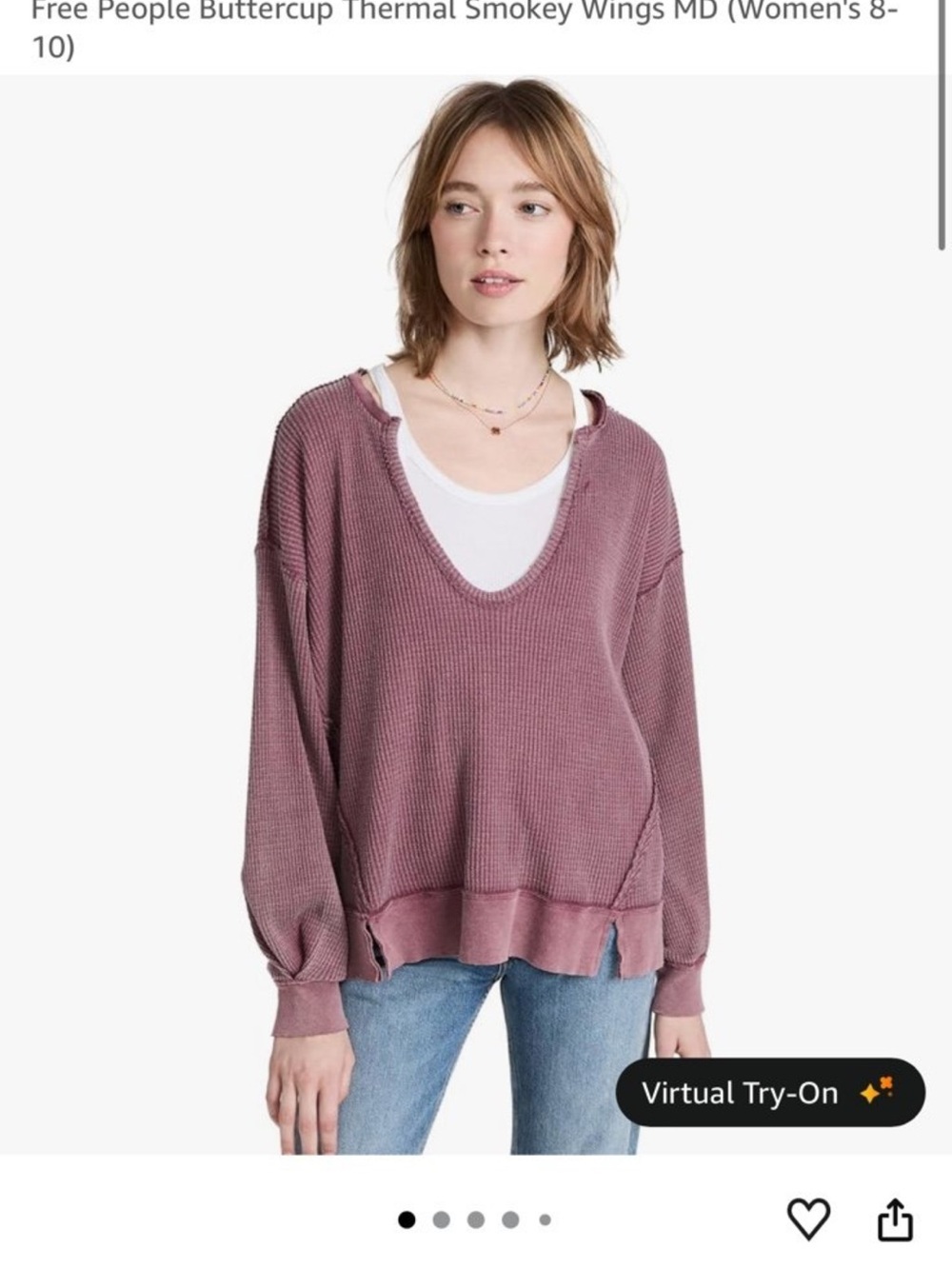 Free People Buttercup Thermal Smokey Wings - Picture 4 of 4